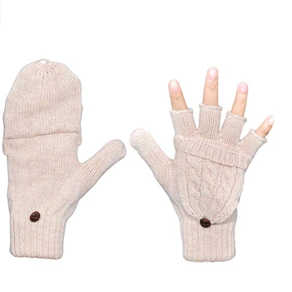 Women's Winter Gloves Warm Wool Knitted - Picture 5 of 7